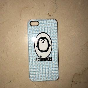 Cute iPhone 5/5s case with penguin